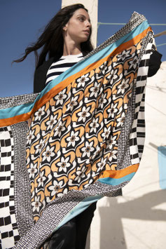 CARRÉ laine & soie "LYSE 125"