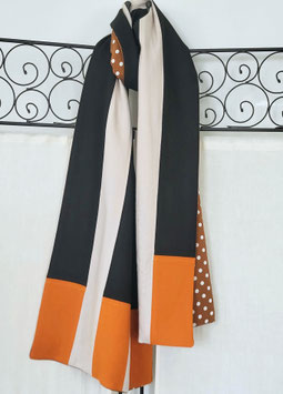 FOULARD laine, cachemire & soie "GATSBY"