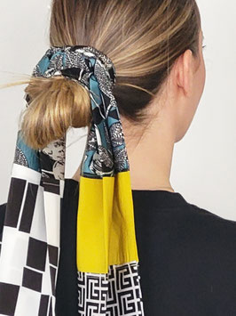 FOULARD  en soie "AQUATIC GREEN"