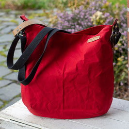 Beuteltasche SJEL / Oilskin / rot