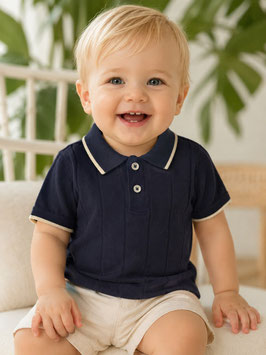 Camisa Polo Azul marino baby