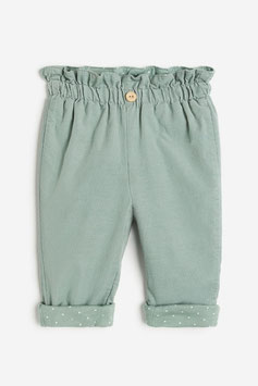 Mod. PAN-240269 Pantalón de Pana Verde Agua Niña