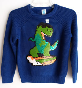 INT-240-441 Sueter azul rey  Dino Surf