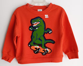 INT240-439 Sudadera naranja con fino patineta
