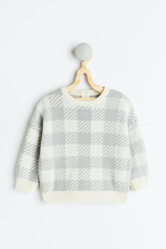 Modelo: SO2208-38 Suéter Blanco con gris