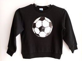 INT-240-230 Sudadera negra con balón de futbol
