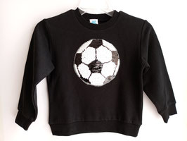 INT-240-230 Sudadera negra con balón de futbol