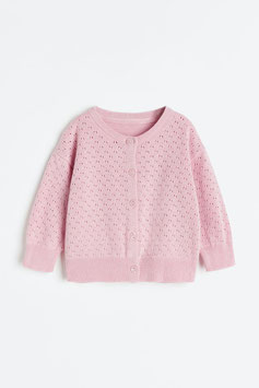 SA-2221  Suéter Rosa Pointelle