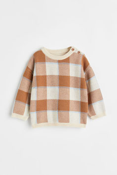 Modelo: SO2208-39 Suéter Crema con Naranja