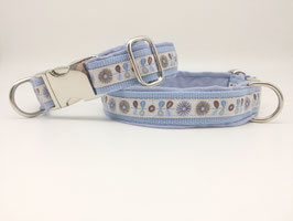 Hundehalsband mit Microfaser-Unterfütterung / Dog collar with microfibre padding