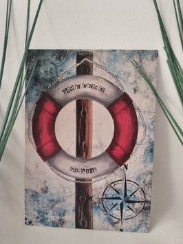 Kunstdruck ut´n Noorden Rettungsring