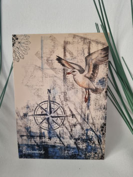Kunstdruck ut´n Noorden fliegende Möwe