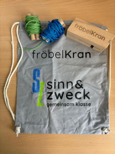 Fröbelkran - mit Stofftasche