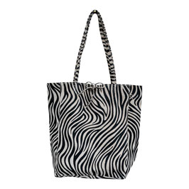Shopper aus Wildleder im Zebralook