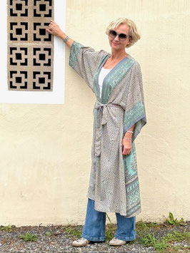 Seidenkimono aus Ibiza mittellang SEABREEZE