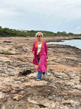 Seidenkimono aus Ibiza HAPPY