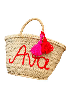 Korbtasche Kinder personalisiert mit Name