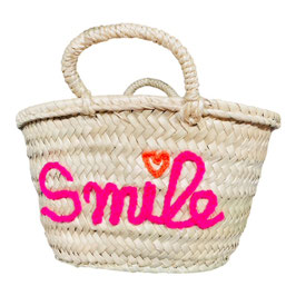 Kleine Korbtasche  SMILE