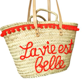 Korbtasche LA VIE EST BELLE