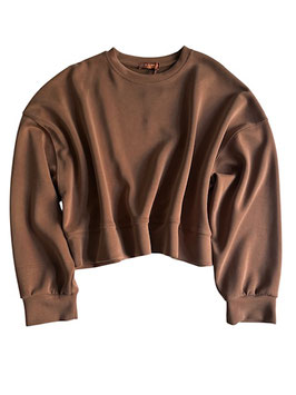 Oversized Sweatshirt cropped Crewneck