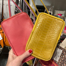 Handy Umhängetasche aus Leder