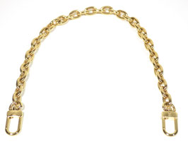 LOUIS VUITTON Schulterriemen aus goldfarbener Metallkette