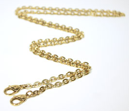 LOUIS VUITTON Schulterriemen aus goldfarbener Metallkette