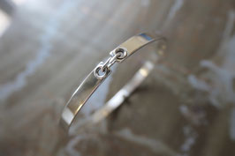 Bracelet jonc "lien" en argent