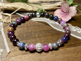 Armband Rubin uns Saphir mit Silber 925