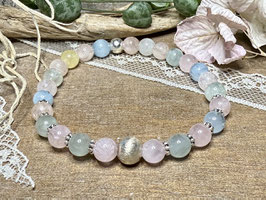 Armband Beryll mit Kugel aus Silber 925