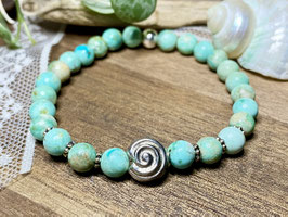 Armband Peru-Türkis mit Schnecke aus Silber 925