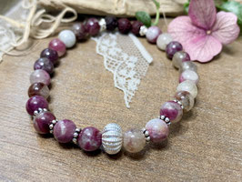 Duft-Armband aus Pflaumenturmalin mit Duftöl