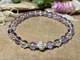 Armband Ametrin und Bergkristall mit Silber 925