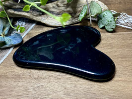 Gua Sha Stein Schwarzer Obsidian