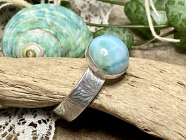 Fingerring aus Silber 925 mit Larimar