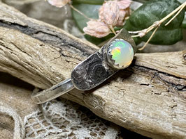 Opal-Fingerring aus Silber 925