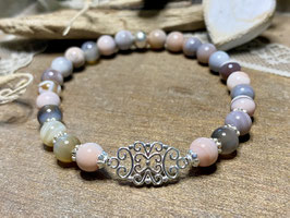 Armband Aprikosen-Achat mit Silber 925