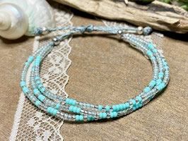 Zartes Miyuki Armband in Türkis und Mint