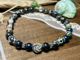 Armband Seesediments-Jaspis mit Silber 925