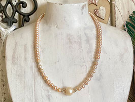 Perlen-Halskette mit Silber 925