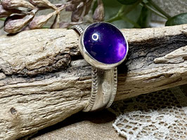 Fingerring Amethyst und Silber 925