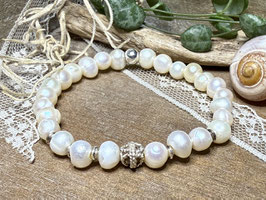 Armband  Süsswasser-Perlen und Silber 925
