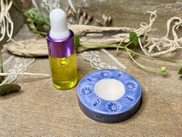 Dufttöpfli 'Sonne' blau mit Duftöl