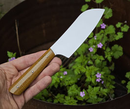 Mini Santoku - Micarta toile de jute moutarde