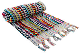 Frottee mit Punkte (bunt)