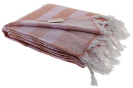 Hamamtuch Frottee (orange/rosa)