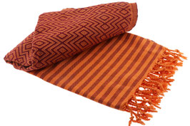 Kelim Lux Summer (orange/bordeaux)
