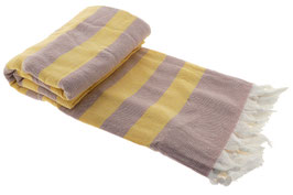 Hamamtuch Frottee (braun/safran)