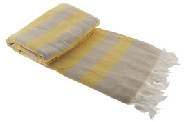 Hamamtuch Frottee (beige/safran)