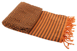 Kelim Lux Summer (orange/schwarz)